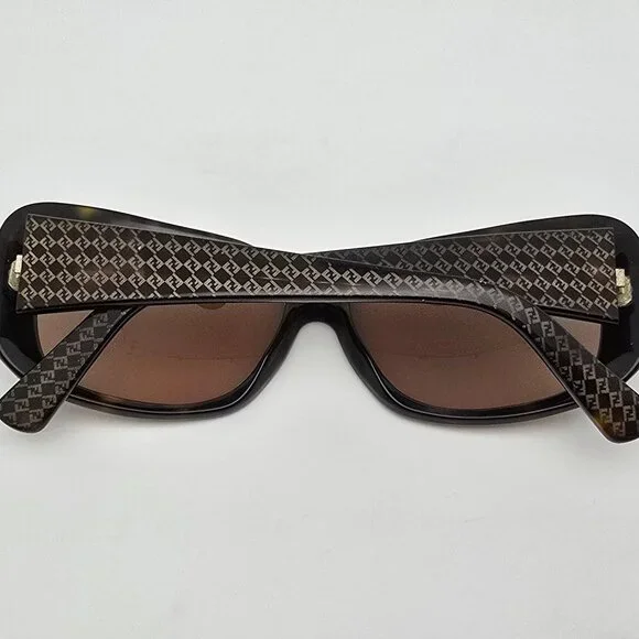 Fendi FS419 214 Tortoise Gold Monogram Frame Brown Lens Sunglasses Italy 58mm Fendi FS419 214 Tortoise Gold Monogram Frame Brown Lens  main image 2